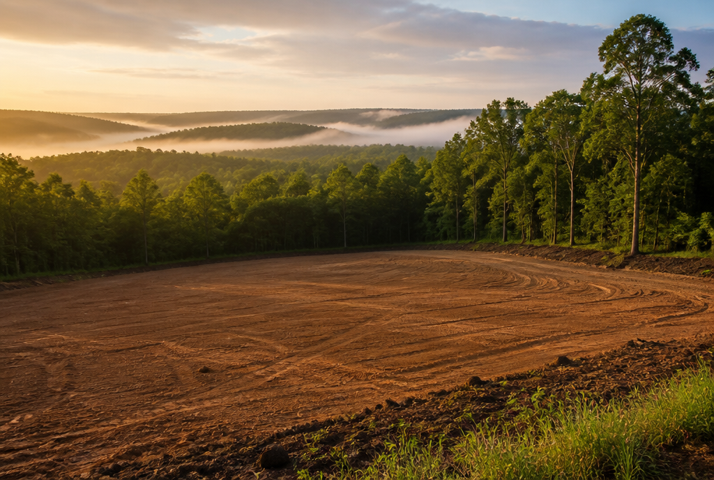 Cleared North Alabama property prepared for its next planned use